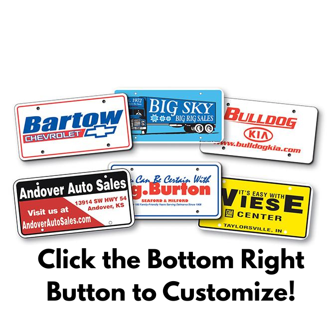 Custom Dealer Tag